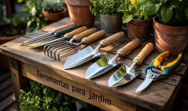 10 ferramentas essenciais para cuidar do seu jardim